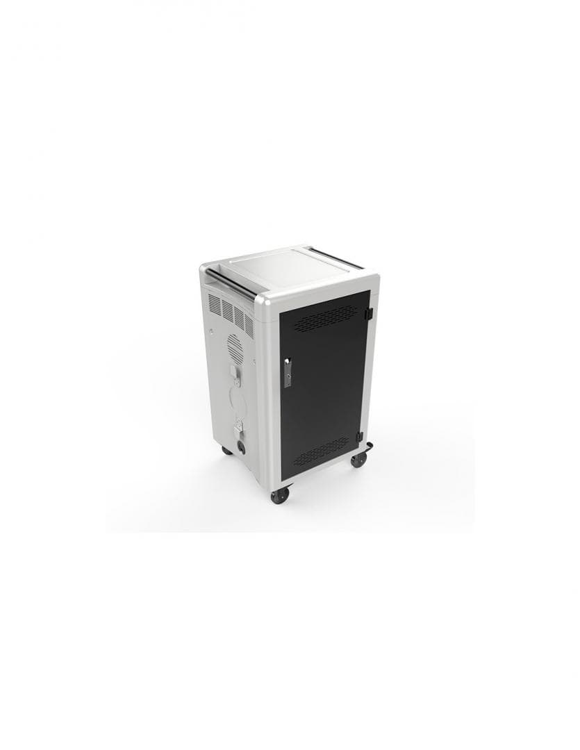 Statie de incarcare CART36, suporta maxim 36 de dispozitive cu diagonala de pana la 15.6", dimensiune slot dispozitiv 2.65 x 39.5 x 26.5 cm, dimensiunea statie 65 x 60 x 113 cm, indicator LED pentru starea de incarcare, multi-function power management, zona dedicata pentru cable management, 2 manere — miniatură