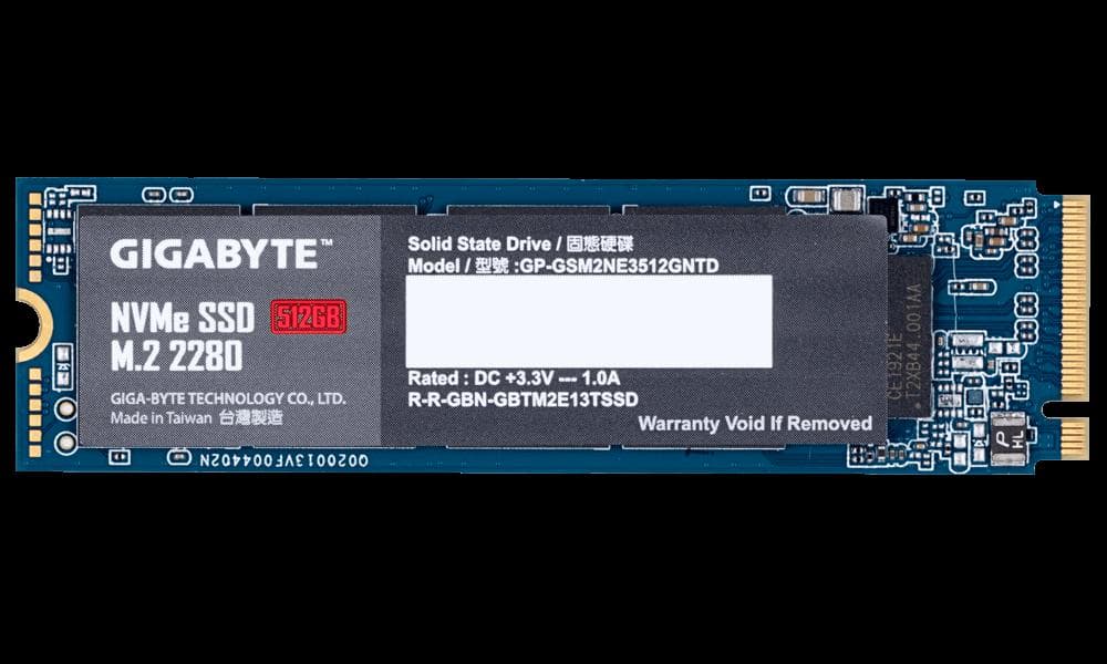 SSD intern GIGABYTE GP-GSM2NE3512GNTD, 512 GB, PCI Express 3.0 x4, NVMe, M.2 — miniatură