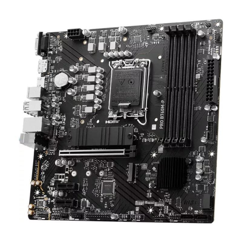 Placa de baza MSI PRO B760M-P, LGA 1700, DDR5, Micro-ATX — miniatură