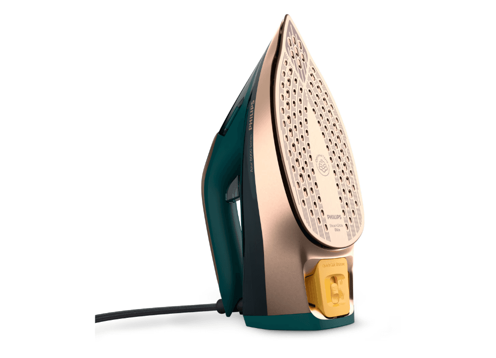 Fier de calcat Philips DST8030/70 Seria8000, 3000W, OptimalTemp, talpa Steamglide Elite si DinamiQ, pompa Turbosteam Abur 70 g/min, jet de abur 240 g, capacitate rezervor 350ml, Detartrare Quick Calc Release, oprire automata, sistem antipicurare, Turcoaz — miniatură