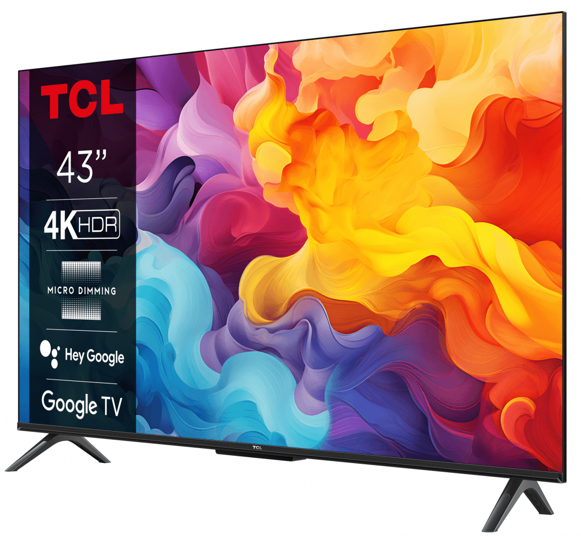 Televizor TCL LED 43P61B, 43''(109cm), Smart Google TV, 4K, Negru — miniatură