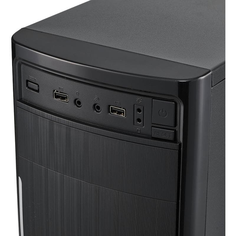 Sistem Desktop PC Horizon Intel Core i3-13100 TRAY 3.4 GHz FCLGA1700, Placa de baza Asus Prime H610M-R LGA1700 2x DDR4 1x VGA 1x HDMI 4x SATA III, Memorie RAM 8GB 2666MHz, SSD 512GB, Carcasa SERIOUX Basic Mid Tower ATX 2x USB — miniatură