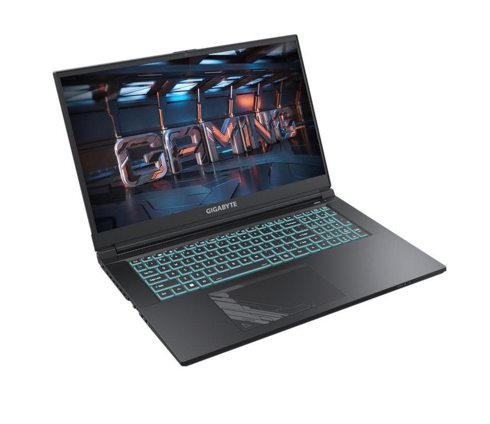 Laptop Gaming GIGABYTE G7 MF, cu procesor Intel Core i5 12500H, 17.3'' IPS, 16 GB DDR4, 512 GB, NVIDIA GeForce RTX 4050, 6GB GDDR6, Fara OS — miniatură