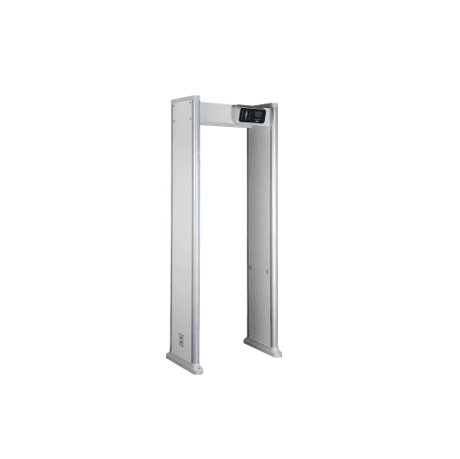Poarta detectie metale DAHUA: - 18 zone de detectare cu lumini indicatoare corespunzătoare - LCD de 3,5 inch cu o interfață interactivă și ușor de utilizat - Caută automat frecvența de funcționare (20 de niveluri disponibile) - Numărarea numărului de treceri, a numerelor de trecere/returnare și a