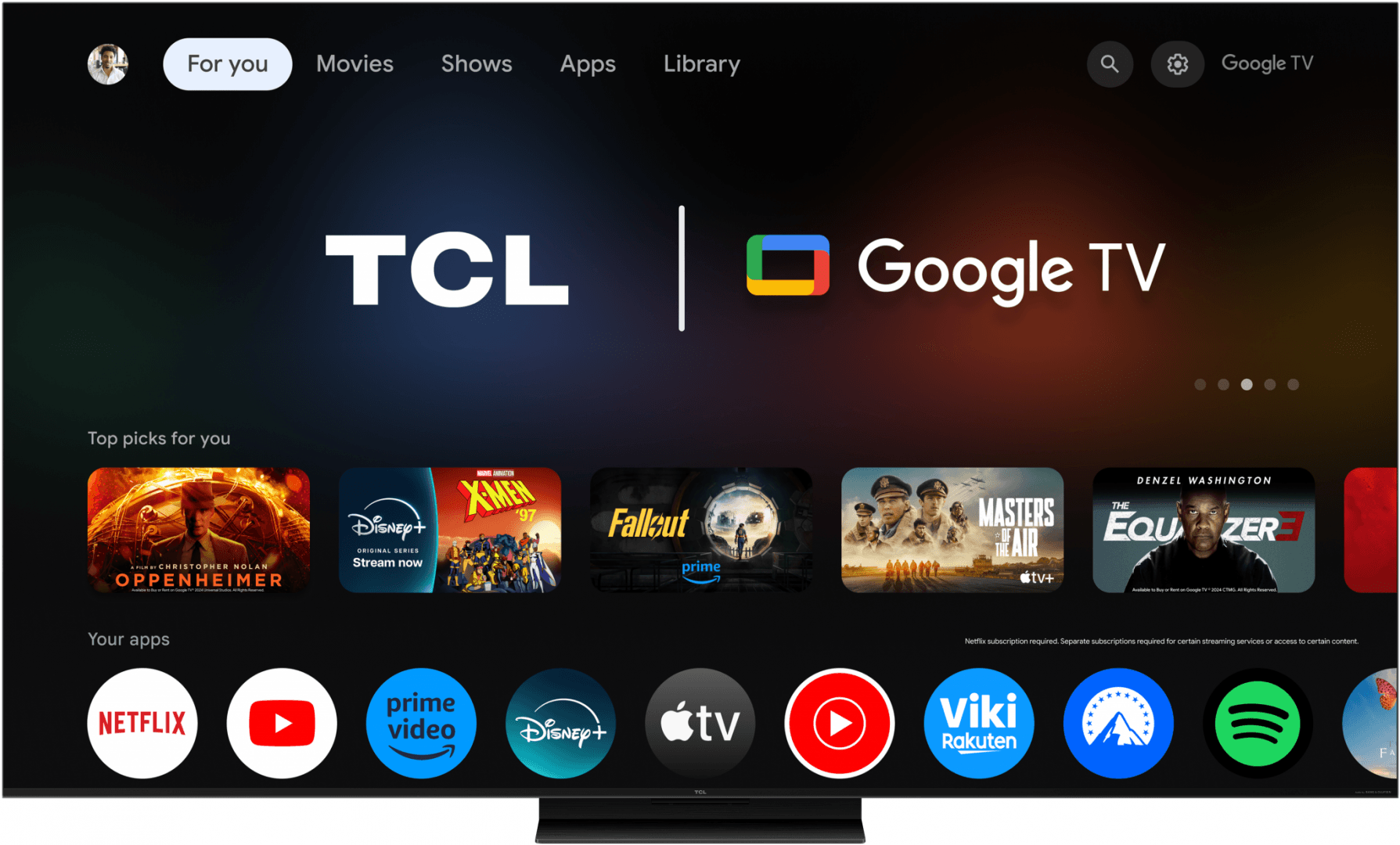 Televizor TCL QD-MiniLED 55Q7C, 138 cm, Smart Google TV, 4K Ultra HD, 144Hz, Bang & Olufsen — miniatură