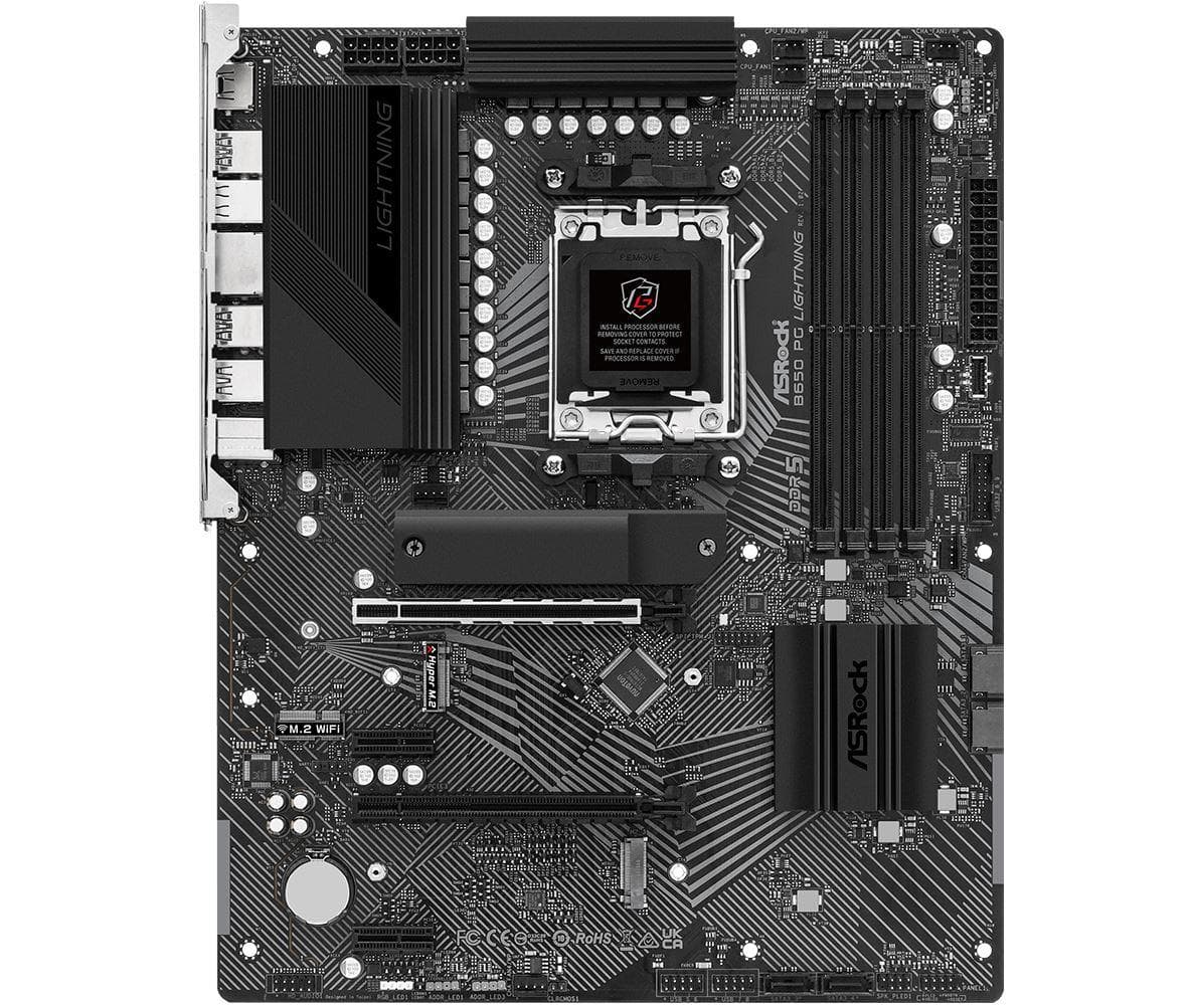 Placa de baza ASRock B650 PG Lightning, Socket AM5, DDR5, ATX — miniatură