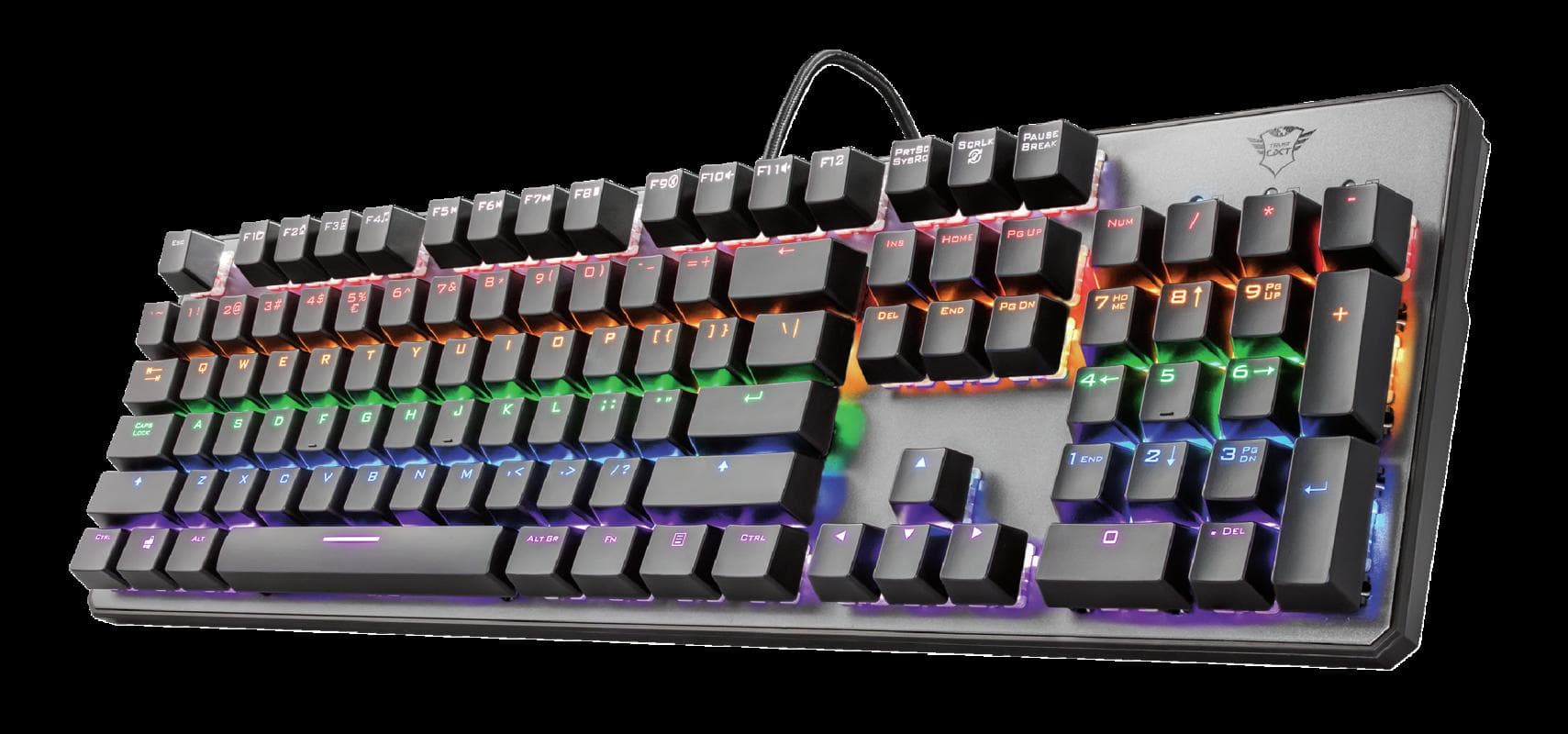 Tastatura Mecanica Gaming Trust GXT 865 Asta, RGB, USB, negru — miniatură