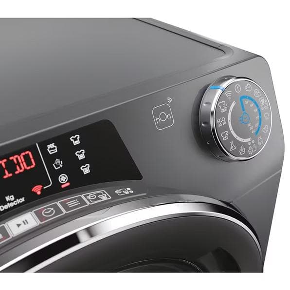 Masina de Spalat Candy RO14106DWMCRT-S RapidO, 10kg, 1400, A, BPM, MPS, 6D, WiFi+BT, Steam, Anthracite+anthracite+chromed ring — miniatură