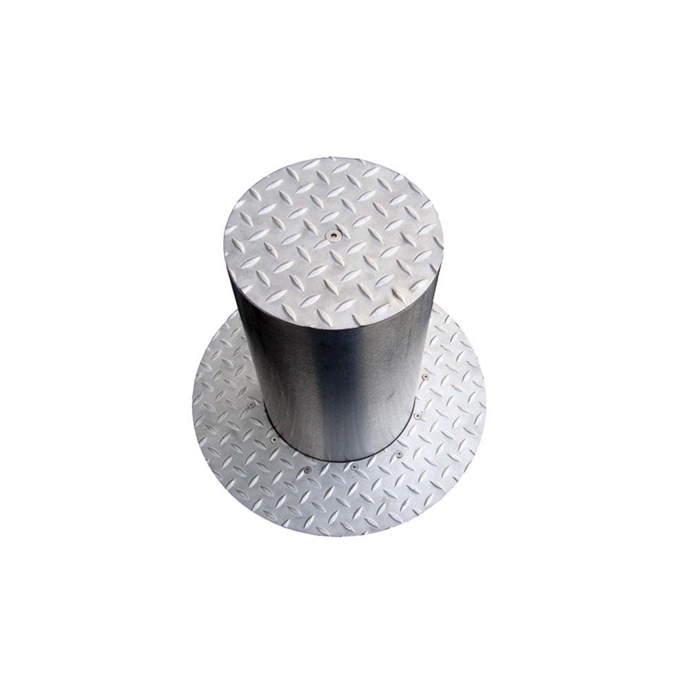 Stalp / bolard fix restrictionare acces auto Motorline MPIE5/400, inox — miniatură