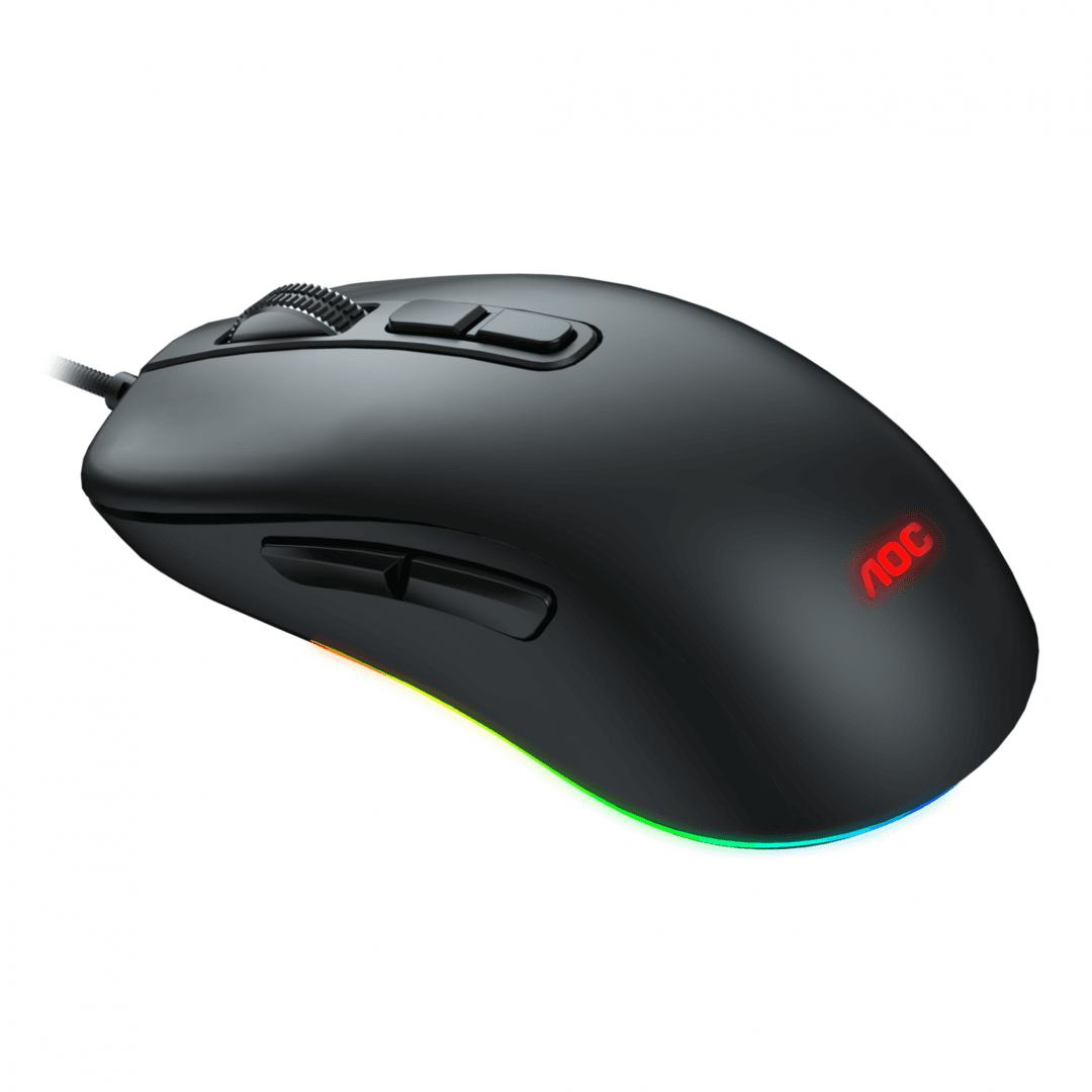 Mouse Gaming AOC GM300, 6200 dpi, negru — miniatură