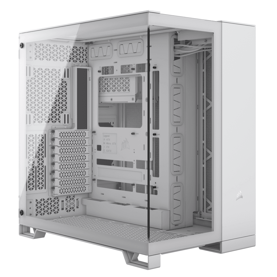 Carcasa CORSAIR 6500X, RGB, Mid Tower, White — miniatură