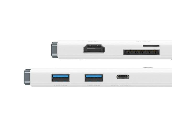 Docking station BASEUS Lite, USB tip-C, N/A, Alb — miniatură