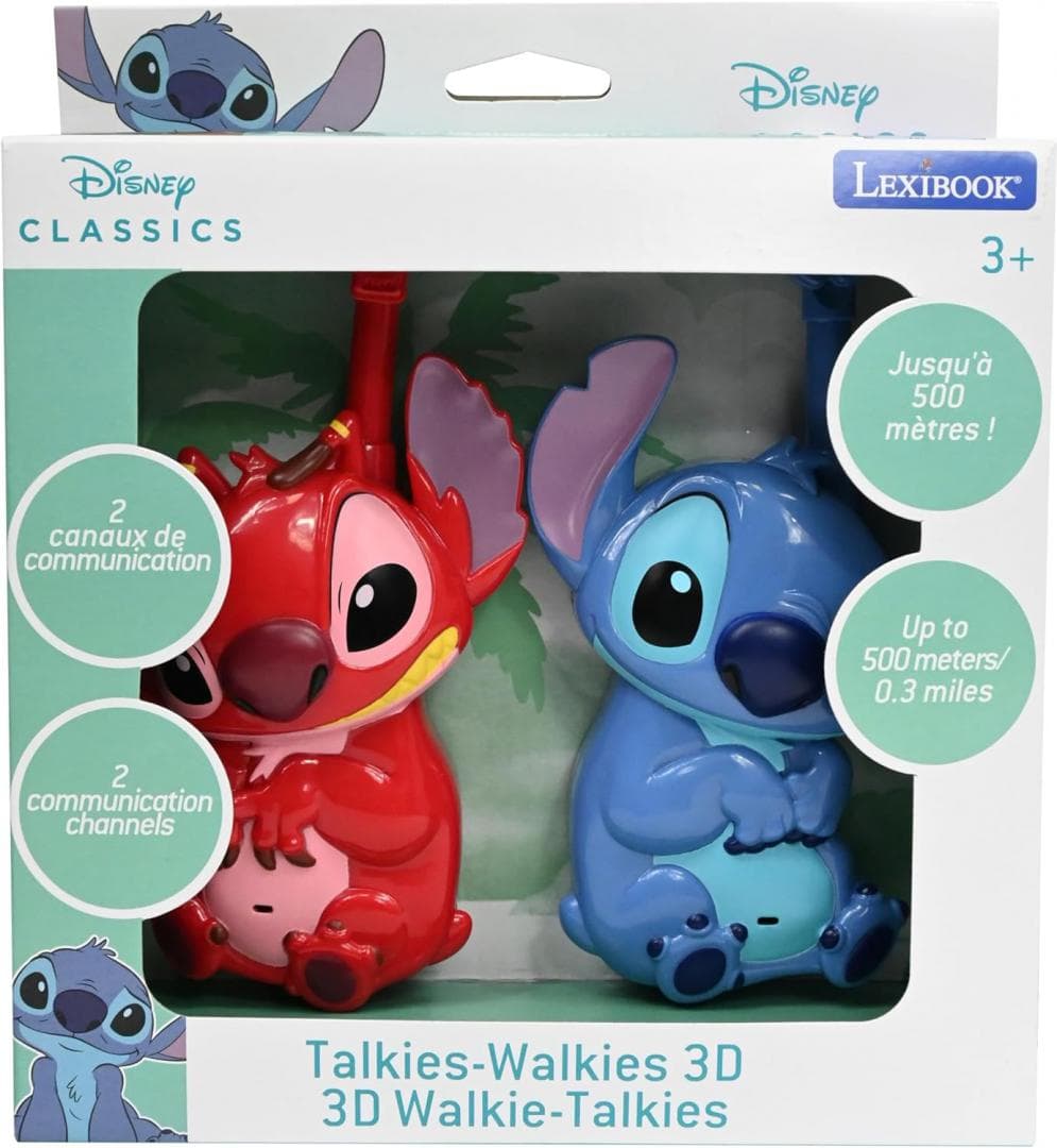 WALKIE-TALKIE 3D, 500 M, DISNEY STITCH — miniatură