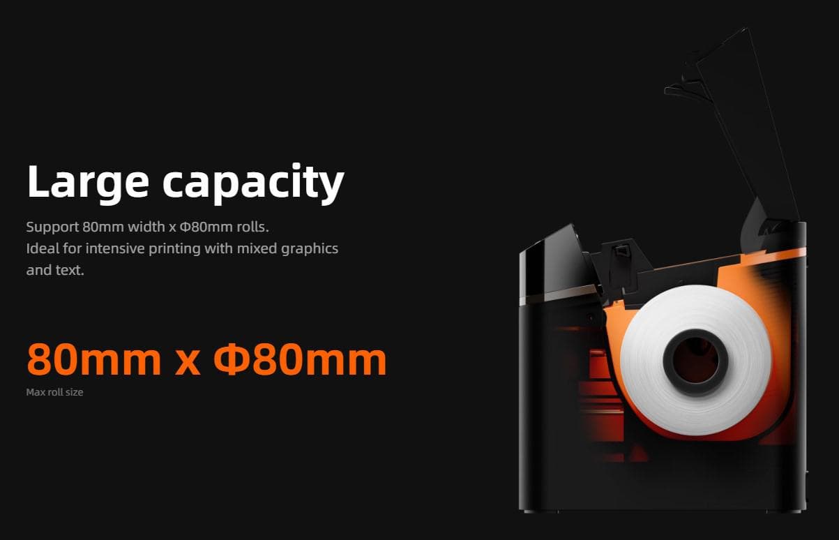 SUNMI Kitchen Cloud Printer 80mm EN (USB, LAN, EU Adapter) — miniatură