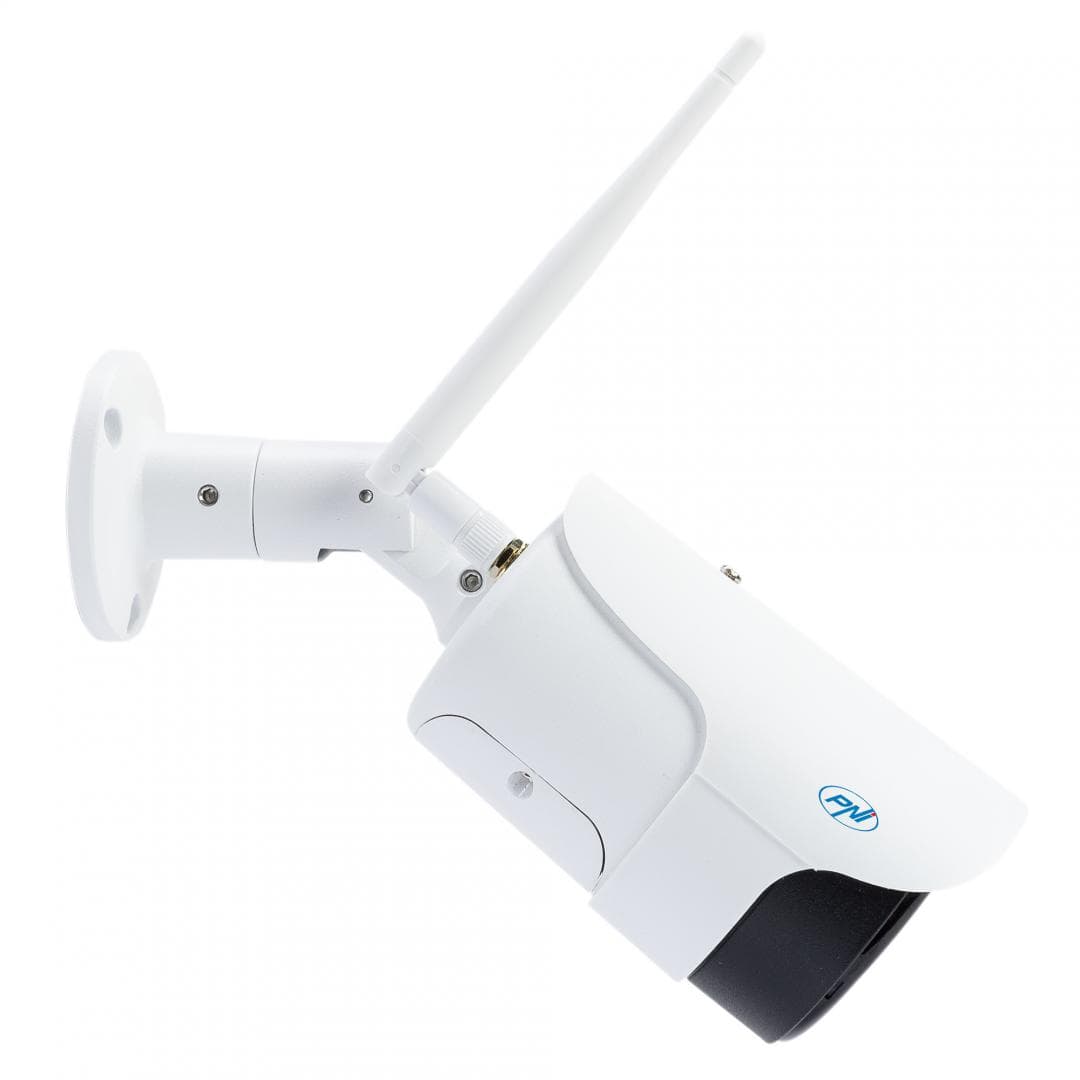 Camera supraveghere video PNI House IP52LR 2MP 1080P wireless cu IP de exterior si interior si slot microSD, mod noapte, Senzor imagine: CMOS 1/2.8", lentila: 3.6mm, Unghi de vizualizare: 80°, Compresie imagine: H.264, 30 FPS, Microfon integrat, Difuzor integrat, wireless: 2.4 Ghz 802.11b/g/n — miniatură
