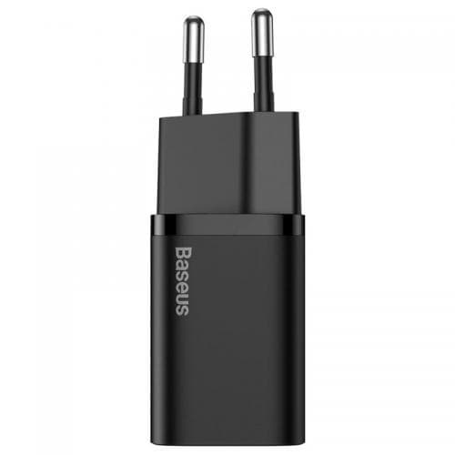 Incarcator retea Baseus Super Si, Quick Charge 30W, 1 x USB Type-C 5V/3A, negru — miniatură