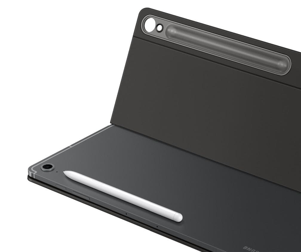 Samsung TAB S10+ FE Book Cover Keyboard Slim (with Pen compartment) Black — miniatură
