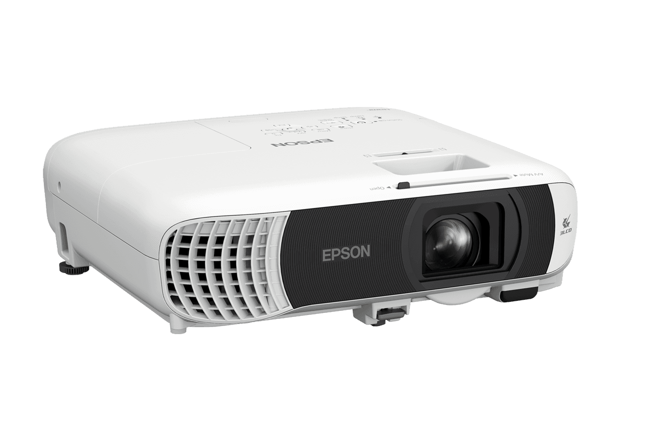 PROJECTOR EPSON EB-FH54, Tehnologie 3LCD, Luminozitate: 4100 lumeni, Rezolutie: 1080p, Aspect: 16:9, Contrast 16.000 : 1, Sursa lumina: Lampa, Dimensiune maxima proiectie: 31"-304", Distanta proiectie: 0.9m-8.9m, Interfata: USB, WI-FI, 2 x HDMI, Miracast, Jack, Dimensiuni: 309‎ x 293 x 105 mm — miniatură