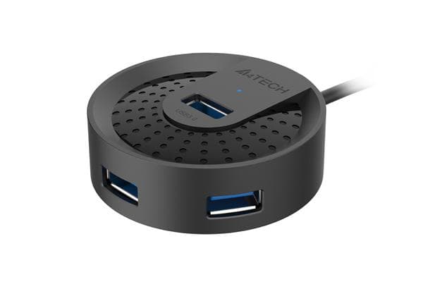 Hub USB A4Tech HUB-30C, USB-C, 5 porturi, Negru — miniatură