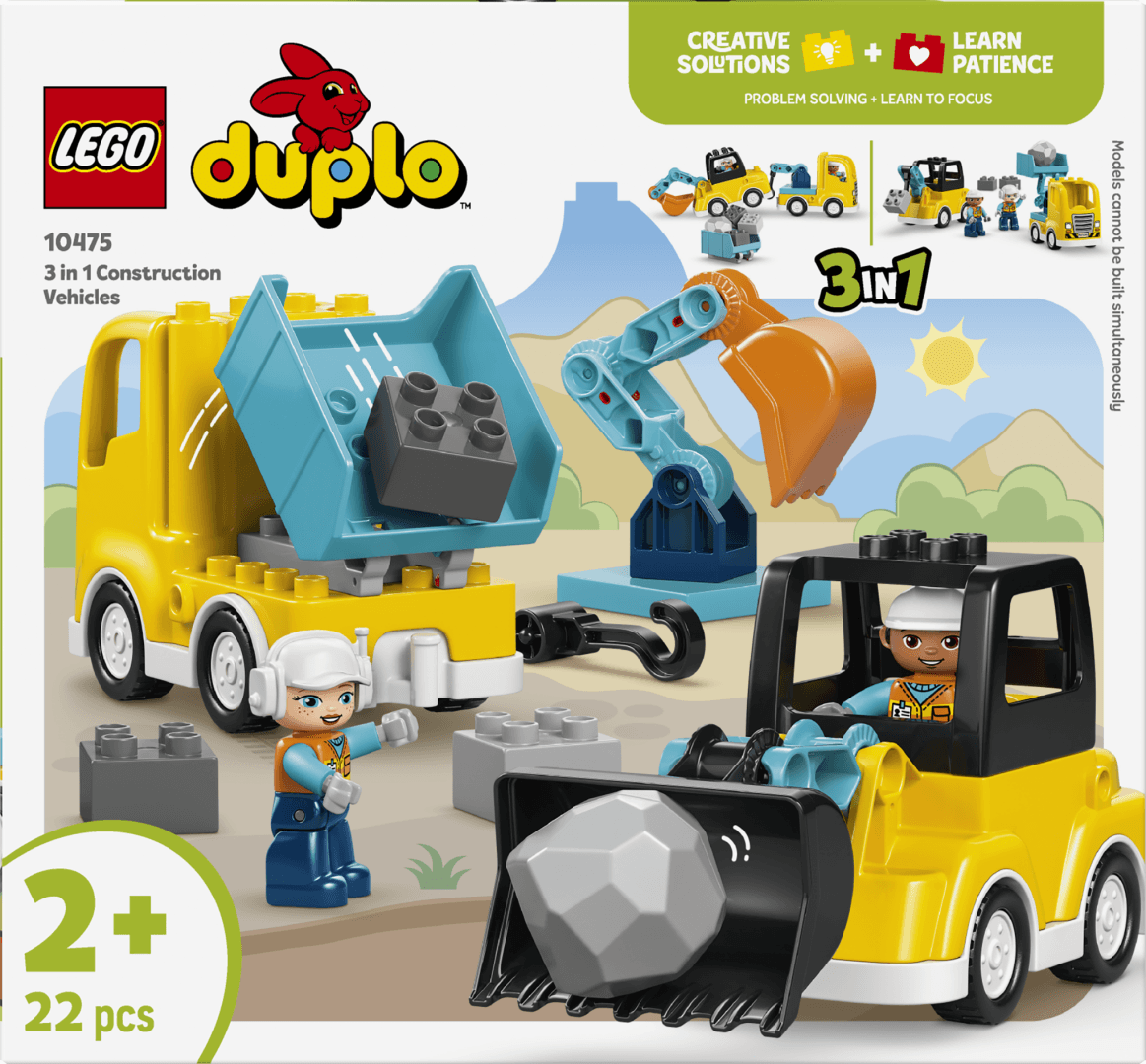 VEHICULE DE CONSTRUCTII 3 IN 1 LEGO10475 — miniatură