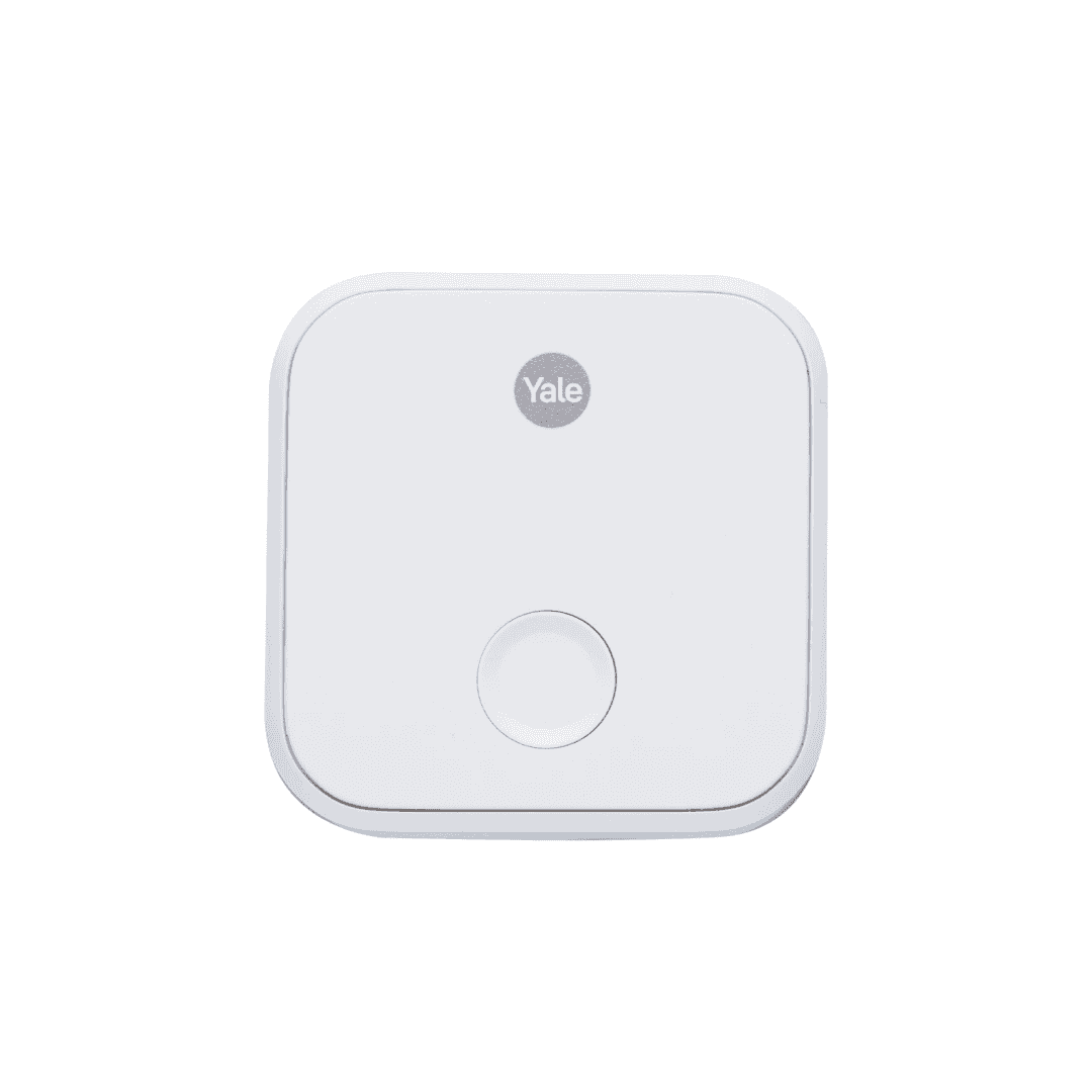 Yale Connect WiFi Bridge pentru incuietoare inteligenta Linus,Utilizare: aplicatia Yale Access (iOS/Android) Versiune Bluetooth: 4.0 (bluetooth smart) Standard WiFi: 2.4 GHz, 802.11 (b/g/n) Dimensiuni: 60 x 60 x 60 mm Culoare: alb Greutate: 87 g