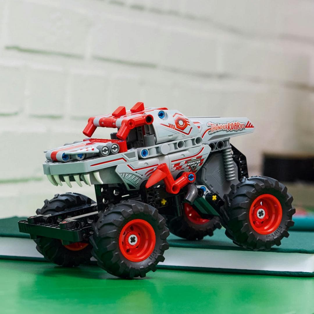 MONSTER JAM THUNDERROARUS PULL-BACK, LEGO 42200 — miniatură
