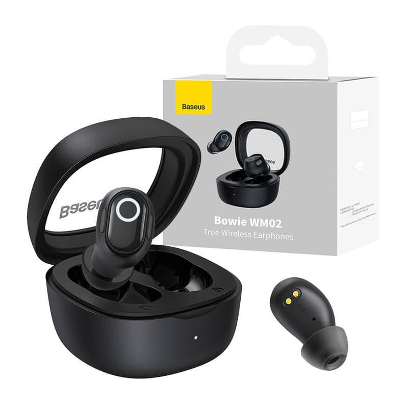 Casti In-ear Baseus Bowie WM02, Wireless, Negru — miniatură