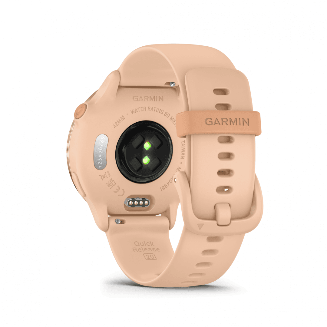 Smartwatch Garmin vivoactive 6, 42mm, Beige — miniatură