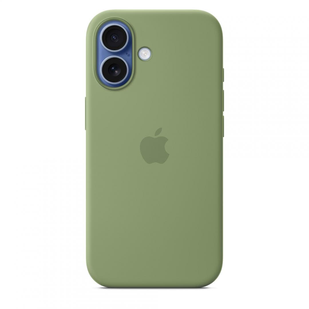 iPhone 17 Silicone Case with MagSafe - Light Moss — miniatură