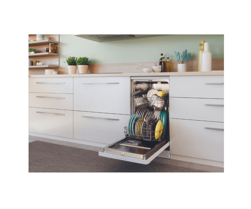 Masina de spalat vase Candy CDPH 2L1049W-01, 10 seturi, 5 programe, Clasa E, 45 cm, Alb — miniatură