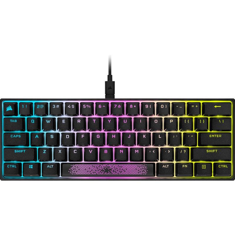 Tastatura Mecanica Gaming CORSAIR K65 RGB MINI, RGB, USB, negru — miniatură