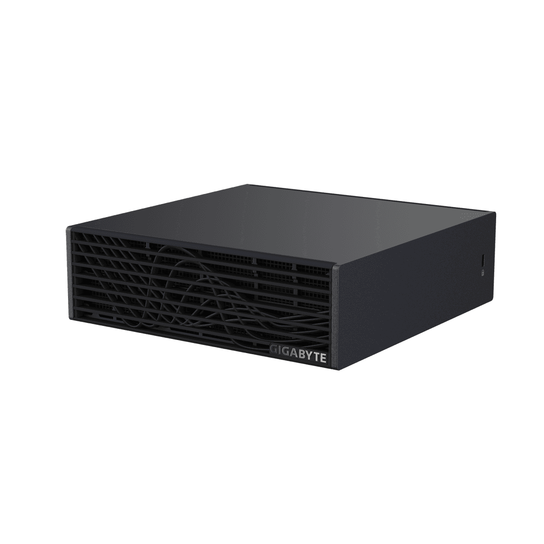 Desktop Consumer GIGABYTE AI TOP ATOM cu procesor Intel GEN5 20-core Arm, 10 Cortex-X925 + 10 Cortex A725 pana la N/A, 128 GB LPDDR5X, 4TB, GB10, Fara OS, Negru — miniatură