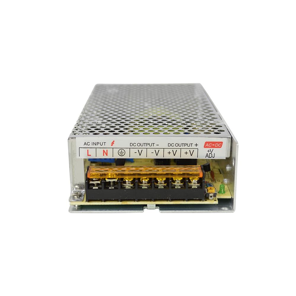 PNI Sursa de tensiune in comutatie PNI ST10A 230V la 12V 10A stabilizata pentru sisteme de supraveghere, Tensiune intrare: 230V AC, iesire: 2 x 12V 10A, 120W, Dimensiuni: 160 x 98 x 40 mm, Greutate: 336g — miniatură