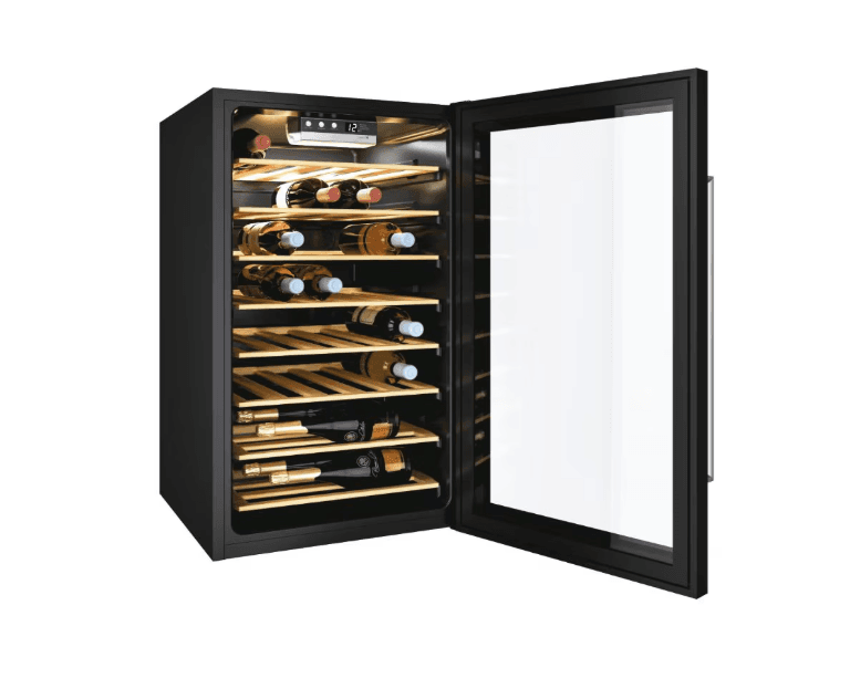 Racitor de vinuri Candy CWC 154 EEL/NF, 41 sticle, H 84.5 cm, Clasa G, Negru — miniatură