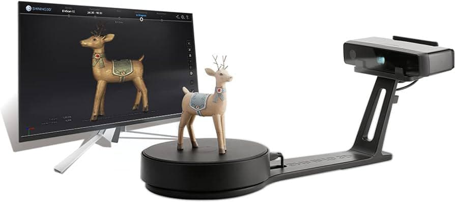 Scanner 3D Shining 3D Einscan-SE v2 Precizie de scanare (mm): 0,1; Timp de scanare pentru o imagine (s): <1s ; <45s pentru scanare completă 360 grade Distanță între puncte (mm): 0.17 - 0.20 Distanta de scanare(mm): 290-480; Mod de aliniere: trăsături obiect; manual; Scanare textură: Da; Scanare