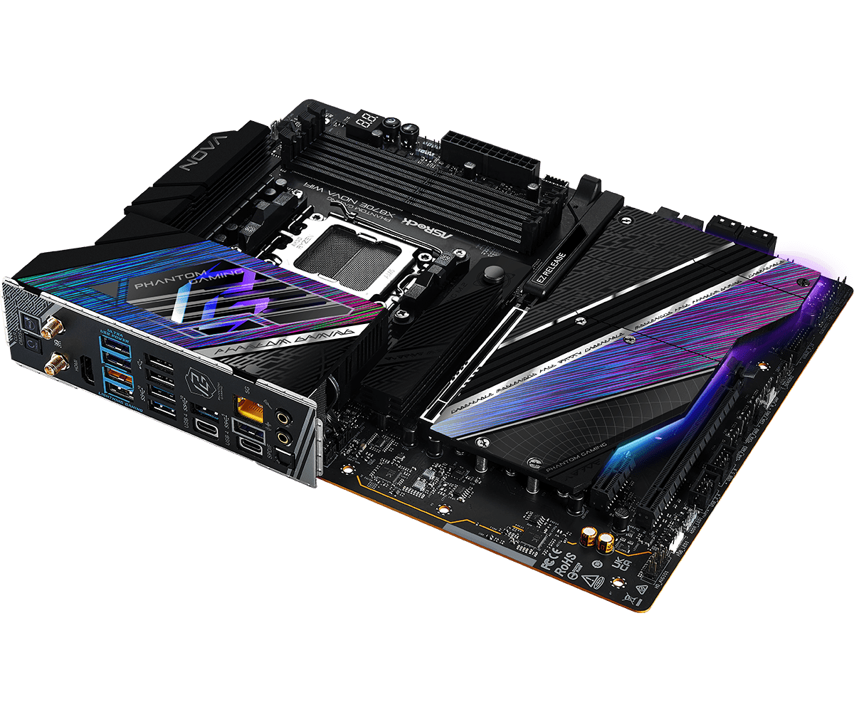 Placa de baza ASRock X870E NOVA WIFI, Socket AM5, DDR5, ATX — miniatură