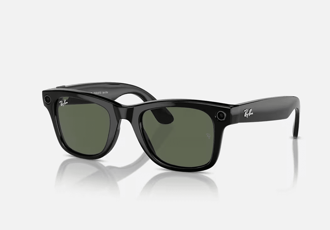 RayBan Meta Wayfarer Shiny BLACK/GREEN