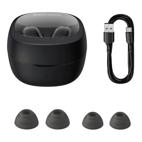 Casti In-ear Baseus Bowie WM02, Wireless, Negru — miniatură