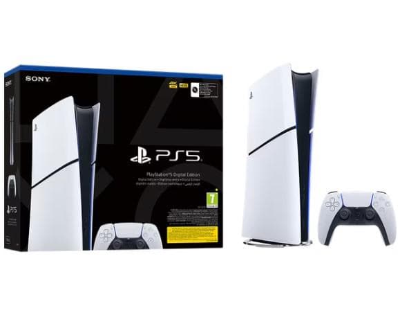 Sony PS5 Slim Digital Edition 1TB White — miniatură