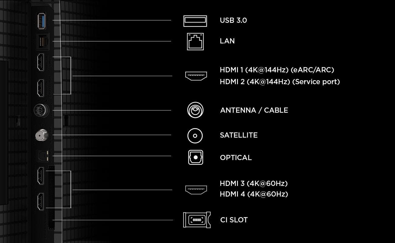 Televizor TCL QD-MiniLED 55T8D, 139 cm, Smart, Google TV, 4K Ultra HD, 144Hz — miniatură