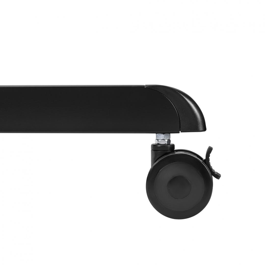 Stand TV mobil Serioux TV11-46TW, parti metalice: Cadru principal vertical, Brațele de prindere VESA, Placa de montaj TV, baza, fixarea se face cu ajutorul accesoriile incluse; dimensiuni: 920x702x1595mm, compatibilitate dimensiune ecran: 37"-70", compatibil VESA: 200x200, 400x200, 300x300 — miniatură