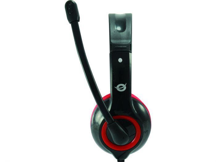 Casti Head-band Conceptronic CCHATSTARU2R, Wired, Rosu — miniatură