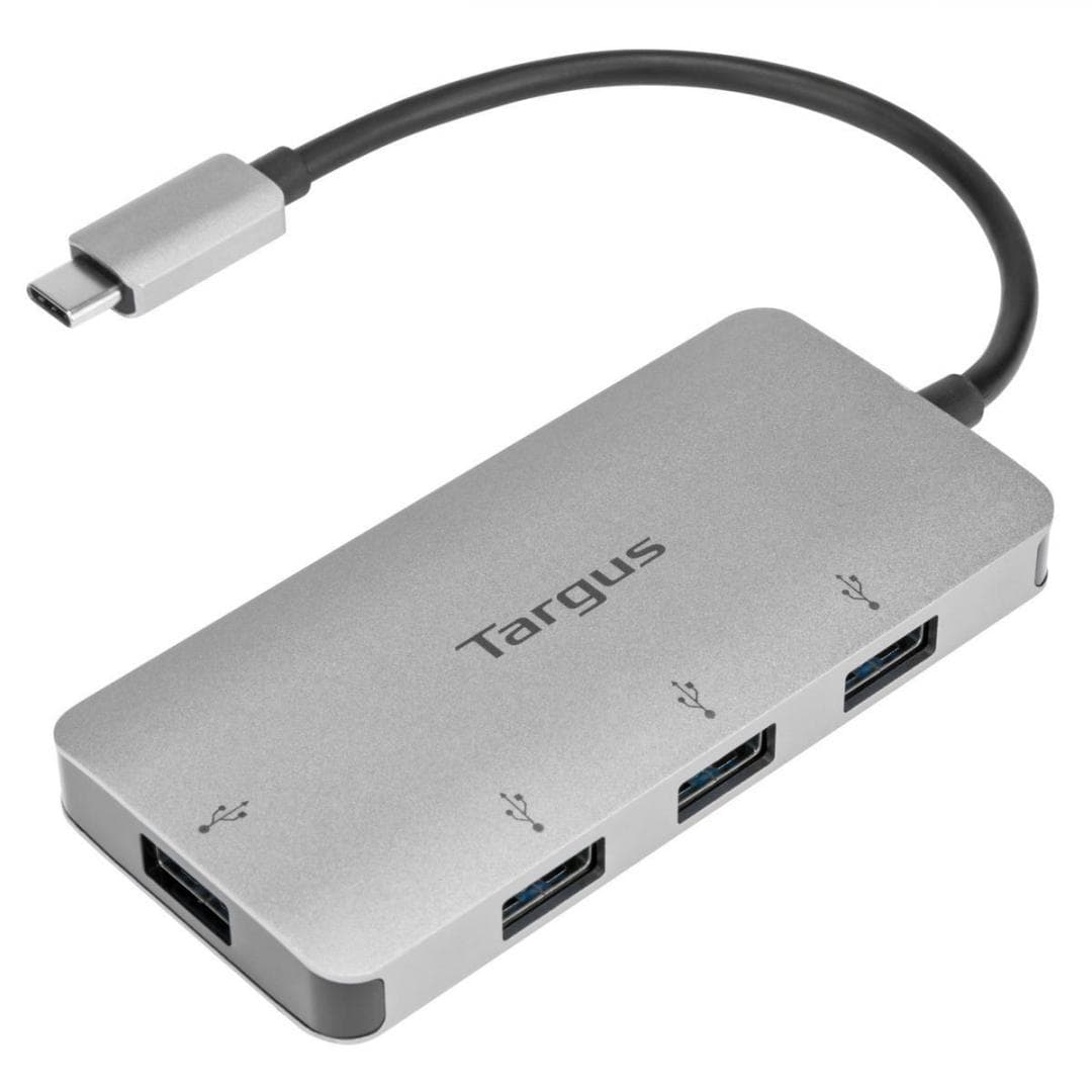 Hub USB TARGUS ACH226EU, USB-C, 4 porturi, Argintiu — miniatură