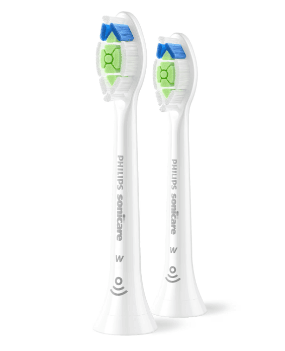 Rezerve PHILIPS Sonicare Optimal White HX6062/87, Pachet de 2 capete de periere, Standard, Click-on, Sincronizarea modurilor BrushSync, Alb, L x A x I (mm) 60x25.7x230.5 — miniatură