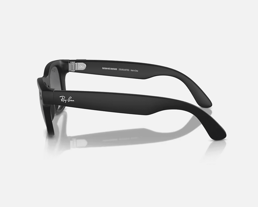 Ray-Ban Meta Wayfarer AI Glasses Matte Black/Polar Gradient Graphite (Large) — miniatură