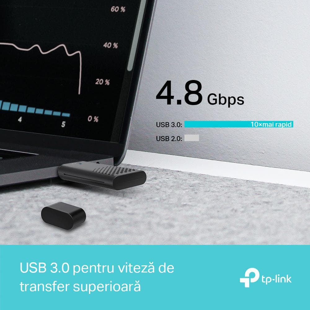 Adaptor wireless TP-LINK Archer AX1800, WIFI 6, Mesh, Dual Band — miniatură
