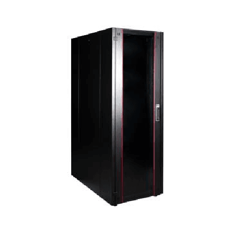 Rack Server 42U, Dezasamblat, 600x1000, usa fata metalica perforata 63%, panouri laterale detasabile, usa spate metalica perforata 63%, kit suporti podea