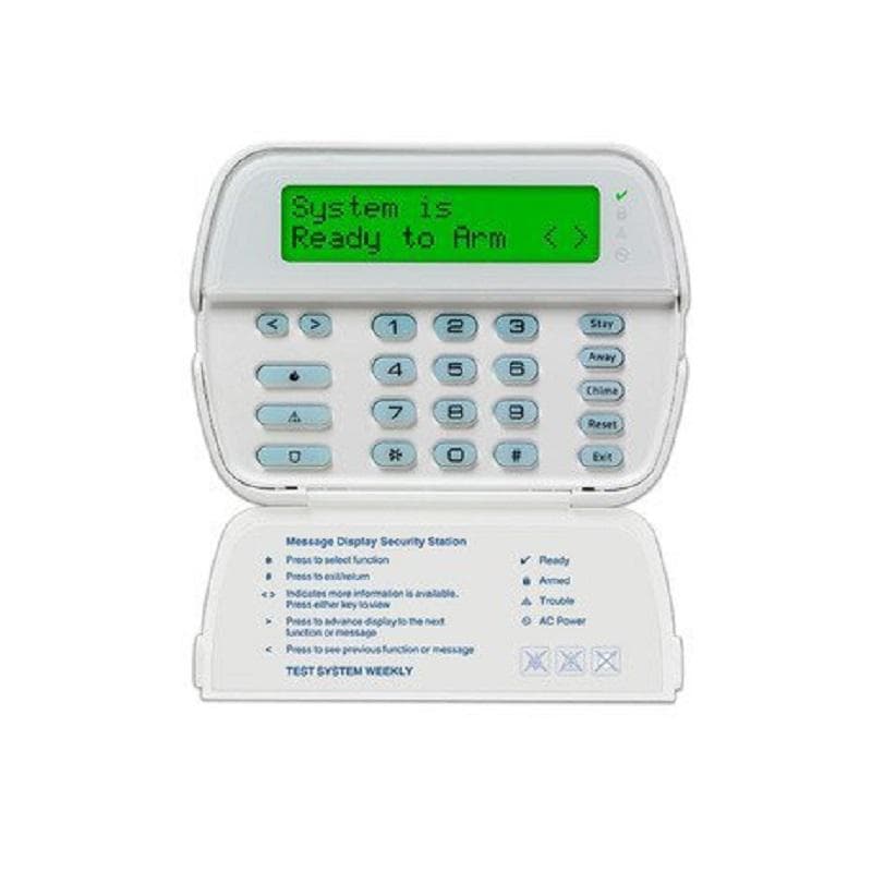 Tastatura LCD cu caractere alfanumerice, DSC RFK 5500 modul receptor radio inclus, 5 taste programabile, 1 zona tastatura/1 iesire PGM, Compatibila cu centralele PC585 / 1616 / 1832 / 1864