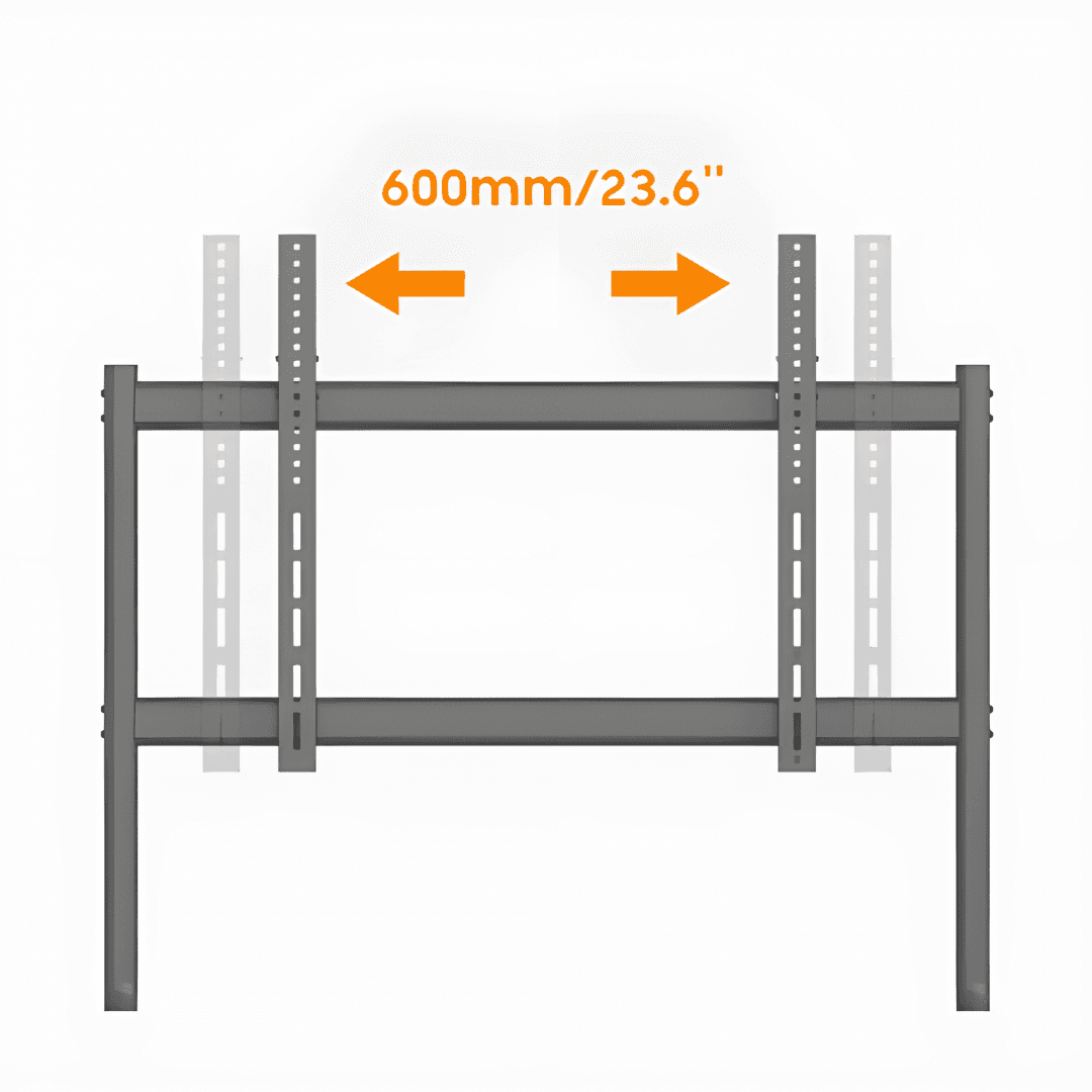 Stand TV mobil Serioux TV15068FW, compatibilitate dimensiune ecran 50"-86, dimensiuni 1067x801x1725mm, VESA: 200x200, 300x200, 400x200, 300x300, 400x300, 400x400, 600x400, 800x400, 600x600, 800x600, greutate maxima suportata 120 kg, tv reglabil in inaltime, greutate maxima suportata raft, 10 kg — miniatură