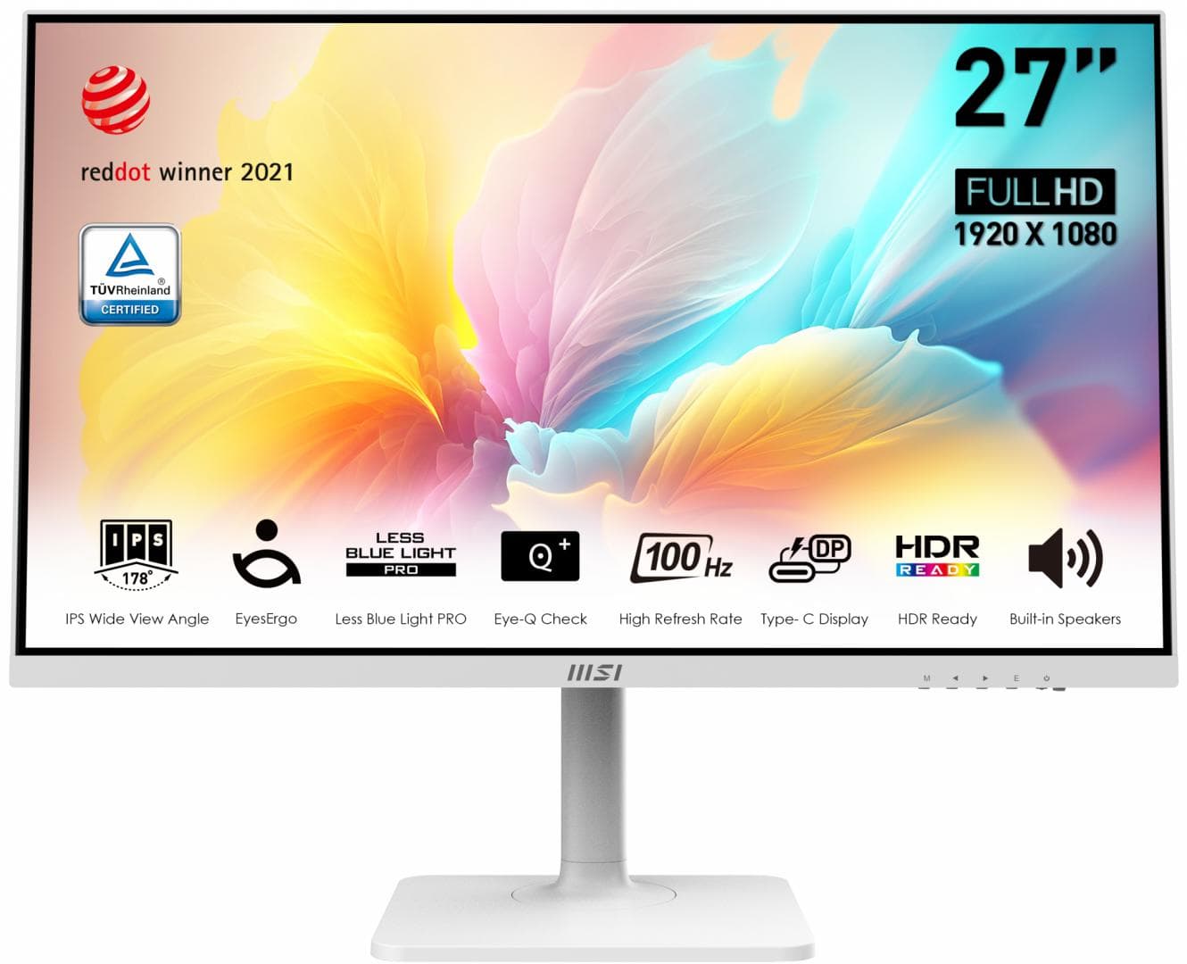 Monitor Consumer MSI Modern MD2712PW, 27", 1920 x 1080 pixeli, White